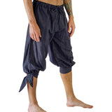 'Buccaneer' Pirate Pants - Striped Black - zootzu