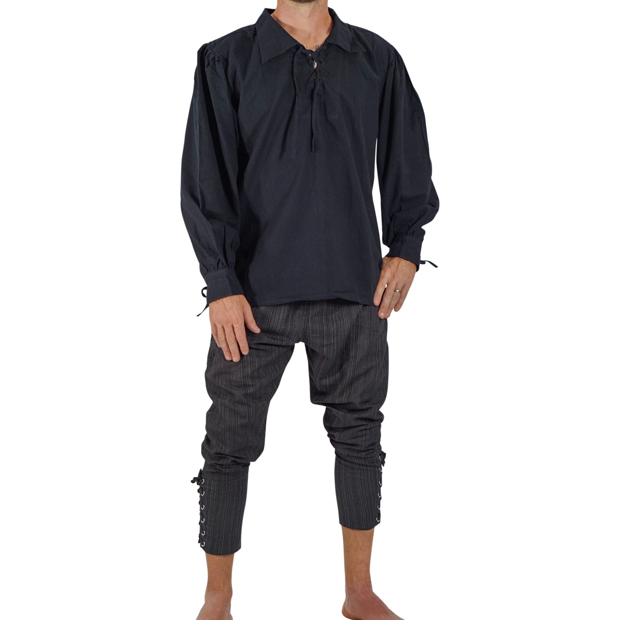 Merchant Shirt - Black – Zootzu Garb