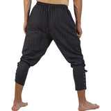 Ankle Cuff Medieval Pants - Striped Black - zootzu