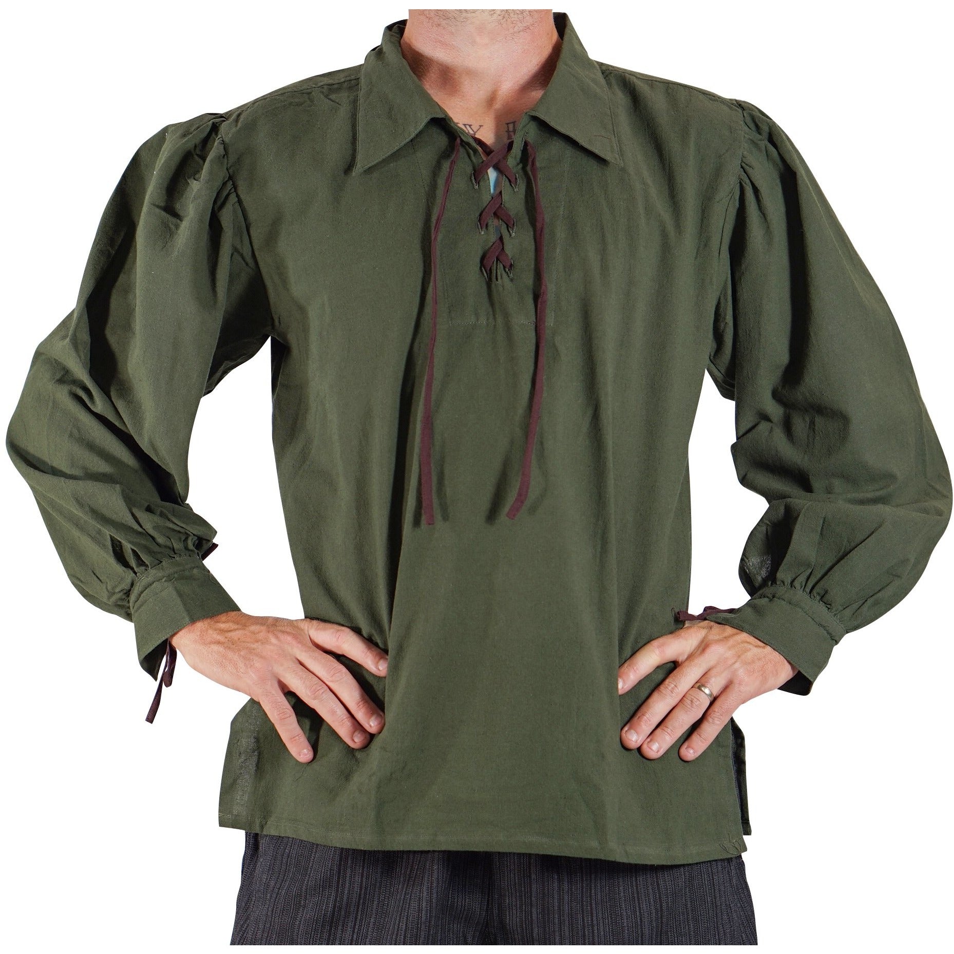 Merchant Shirt - Green – Zootzu Garb