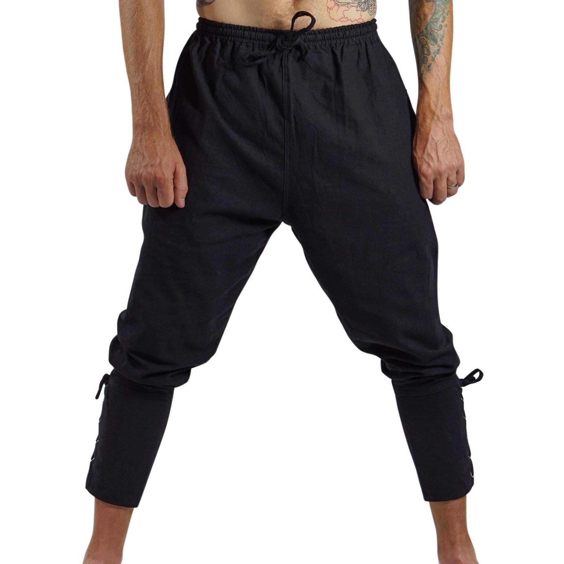 Ankle Cuff Pants - Black – Zootzu Garb