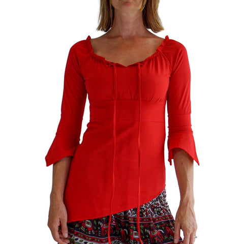 'Spirit' Womens Pirate Shirt - Red