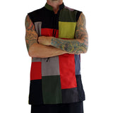 'Rogue' Medieval Sleeveless Shirt - Patchwork - zootzu