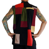 'Rogue' Medieval Sleeveless Shirt - Patchwork - zootzu