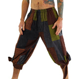 'Buccaneer' Pirate Pants - Stonewashed Patchwork - zootzu