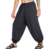 Baggy Pirate Pants - Striped Black - zootzu