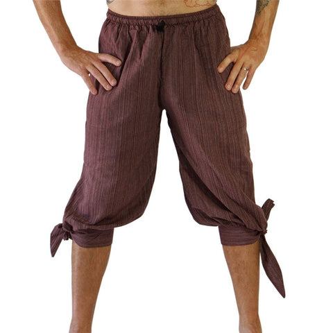 'Buccaneer' Pirate Pants - Striped Brown