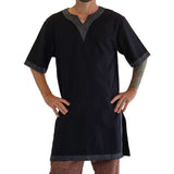 'Viking Shirt Short Sleeves' Tunic - Black - zootzu
