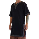 'Viking Shirt Short Sleeves' Tunic - Black - zootzu