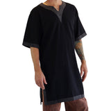 'Viking Shirt Short Sleeves' Tunic - Black - zootzu