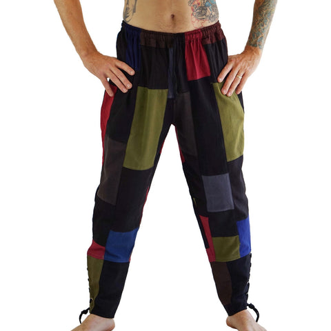 'Ankle Cuff' Medieval Pants - Patchwork