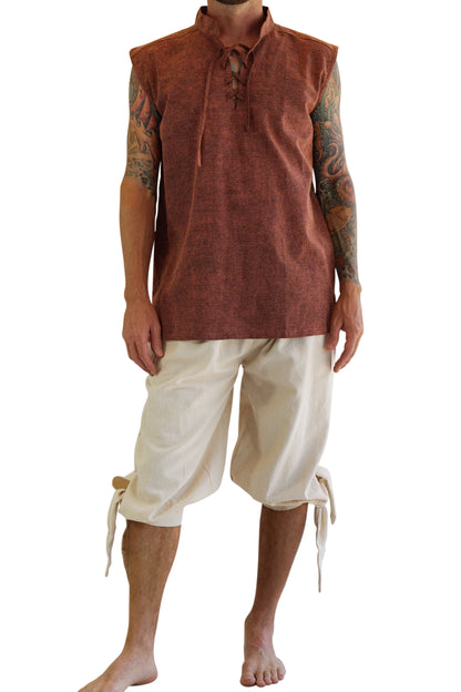 'Buccaneer' Pirate Pants - Natural/Off White - zootzu