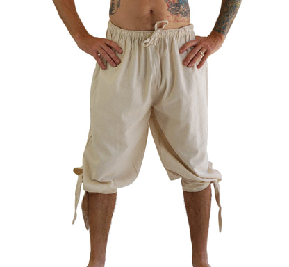'Buccaneer' Pirate Pants - Natural/Off White - zootzu