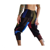 Ankle Cuff Medieval Pants - Patchwork - zootzu