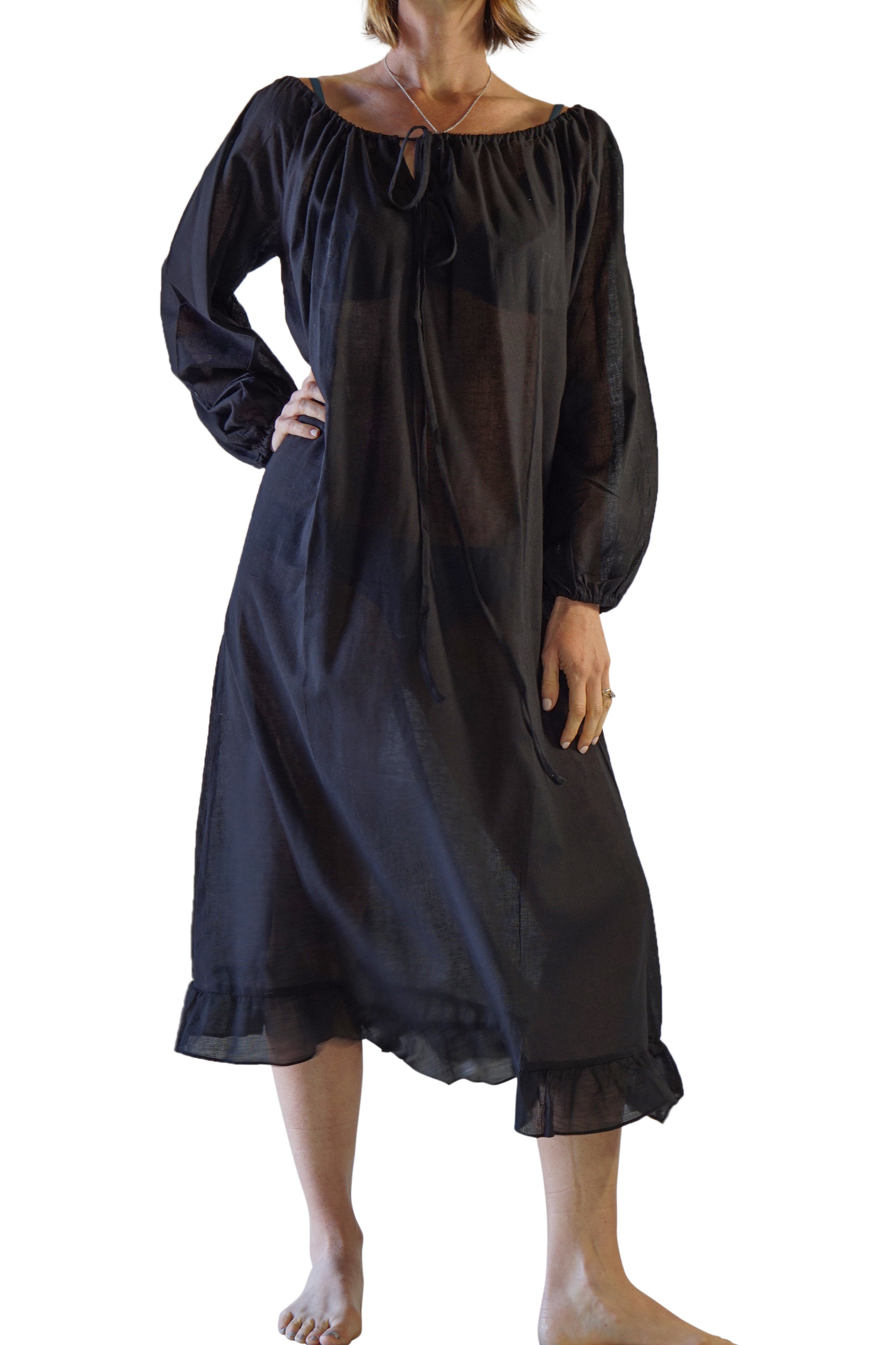 Long Chemise - Black – Zootzu Garb