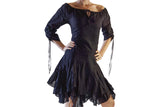 'Bonny Dress' Womens Renaissance Gypsy Gown Pirate Costume - Black - zootzu