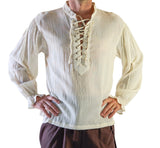 'Super Lightweight Shirt' Pirate - Grommet Front - Cream - zootzu