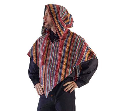 'Hooded Cowl' , Medieval Half Cloak  - Artistic Pattern - zootzu