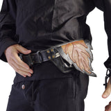 Mirkwood' Boho  Leather Utility Belt - Black/Brown - zootzu