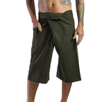 'Short Thai Fisherman Pants' - Green