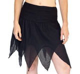 'Fairy' Gypsy Pirate Pixie Skirt - Black - zootzu