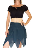 'Fairy' Gypsy Pirate Pixie Skirt - Teal - zootzu