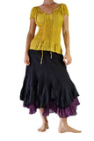 'SS Peasant Blouse, Chemise' - Yellow - zootzu