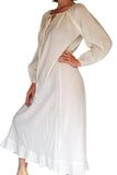 'Long Chemise' Overdress Renaissance Medieval Blouse - Cream - zootzu