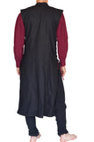 'Medieval Duster' Renaissance Festival Costume Doublet - Black/Red