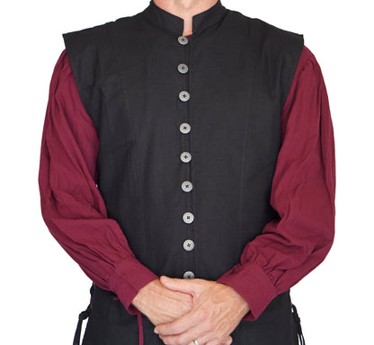 Medieval Duster - Black/Red