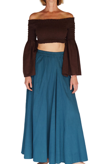 Pixie Shirt Blouse - Brown
