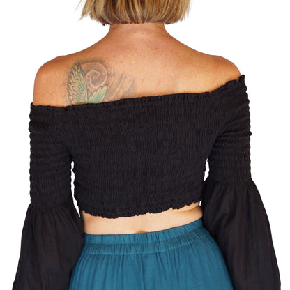 Pixie Shirt Blouse - Black