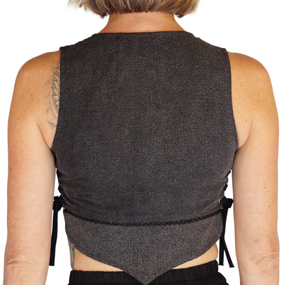 Petal Vest - Stone Gray