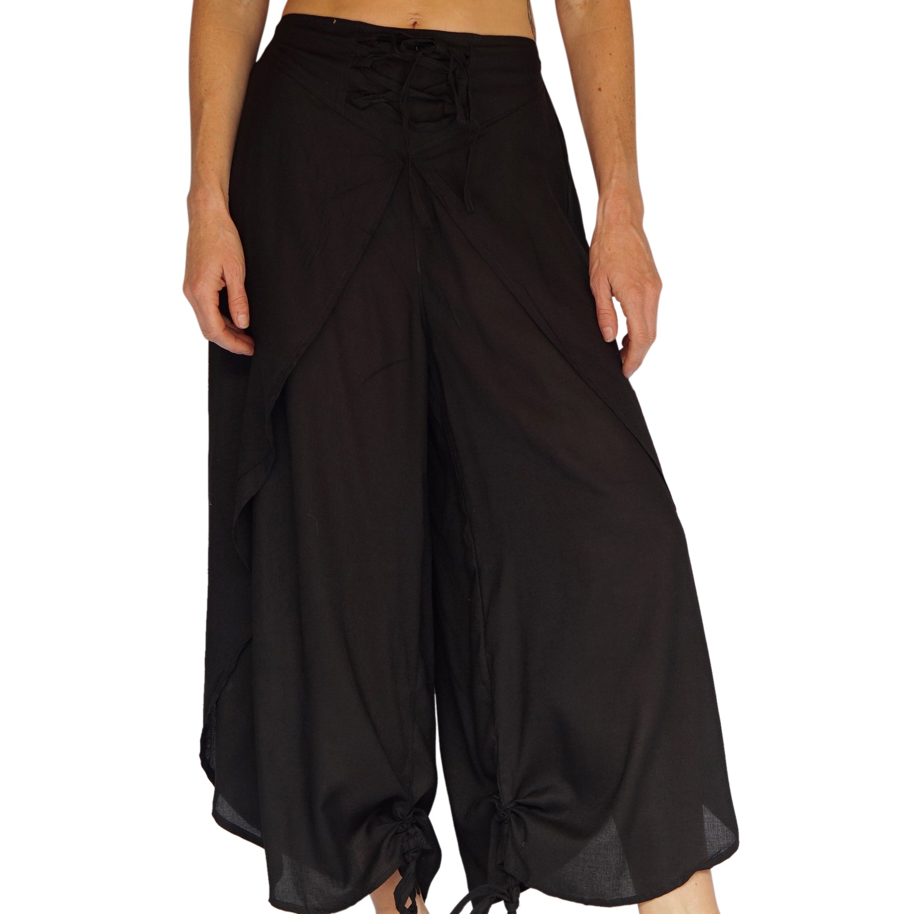Split Pants Hitch Up - Black
