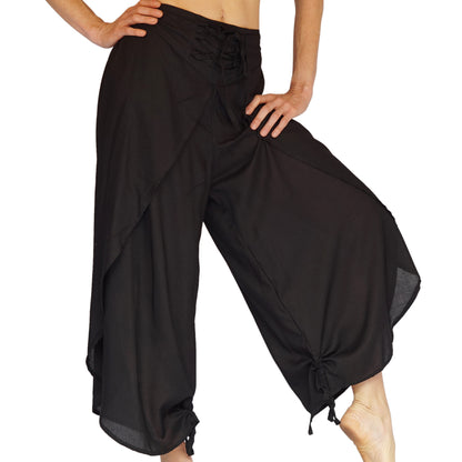 Split Pants Hitch Up - Black
