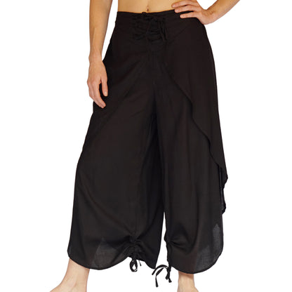 Split Pants Hitch Up - Black