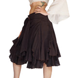'Willow' Pirate Steampunk Skirt - Brown
