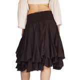 'Willow' Pirate Steampunk Skirt - Brown
