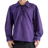 'Merchant' Renaissance Pirate Shirt - Purple - zootzu