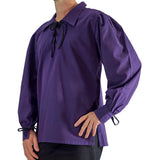 'Merchant' Renaissance Pirate Shirt - Purple - zootzu