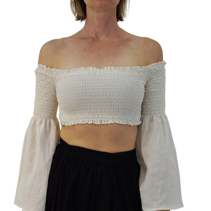 Pixie Shirt Blouse - Cream