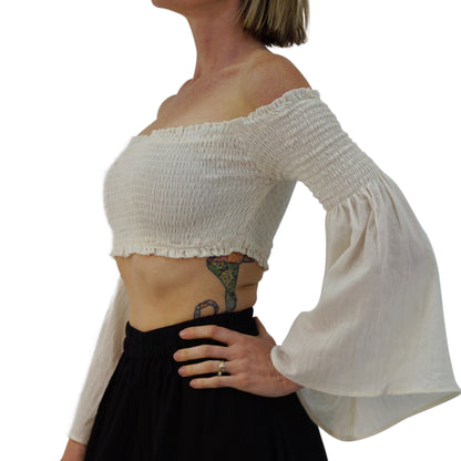 Pixie Shirt Blouse - Cream