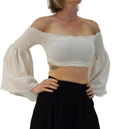 Pixie Shirt Blouse - Cream