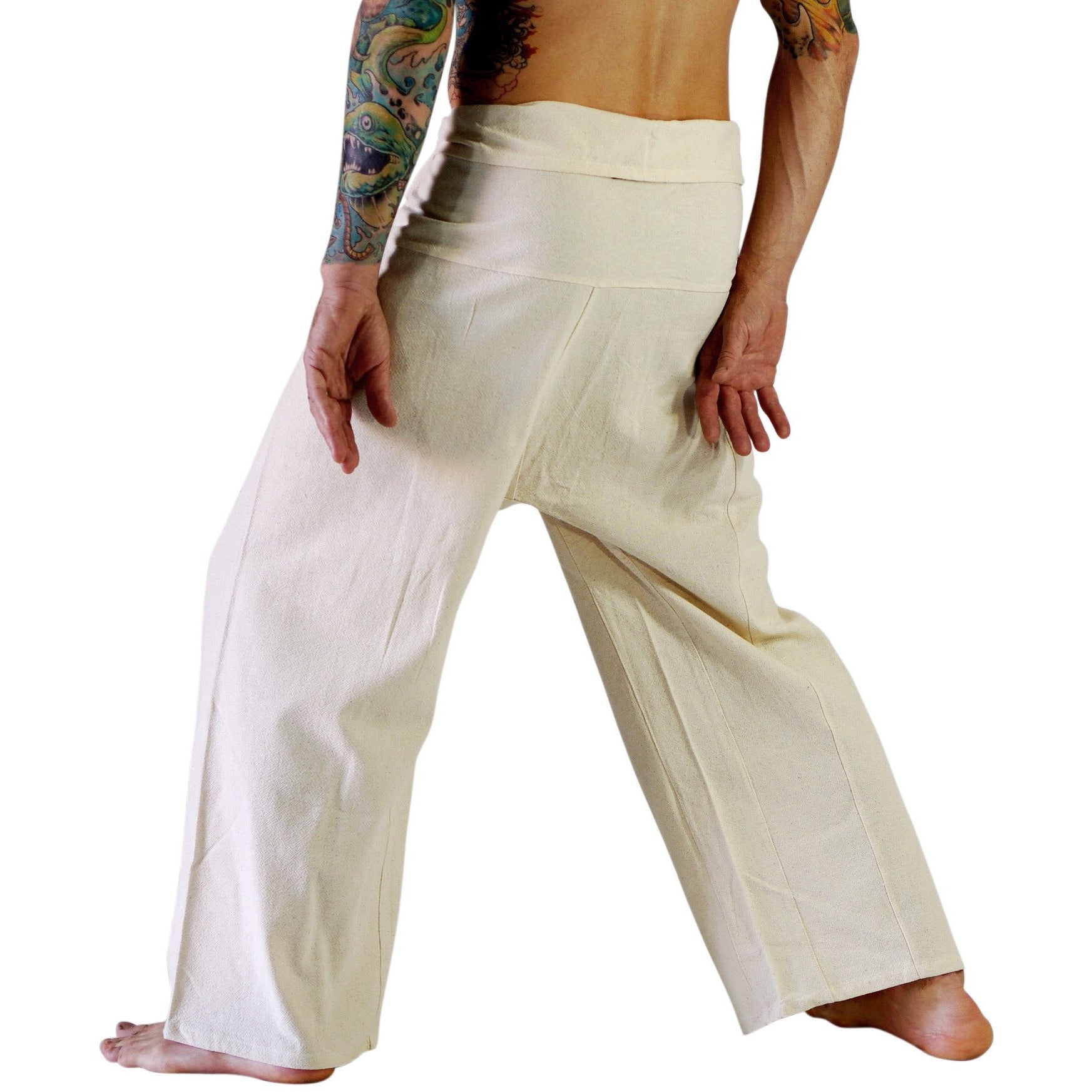 Thai Fisherman Pants - Cream - zootzu