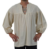 'Poet' Renaissance Shirt - Cream