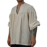 'Poet' Renaissance Shirt - Cream