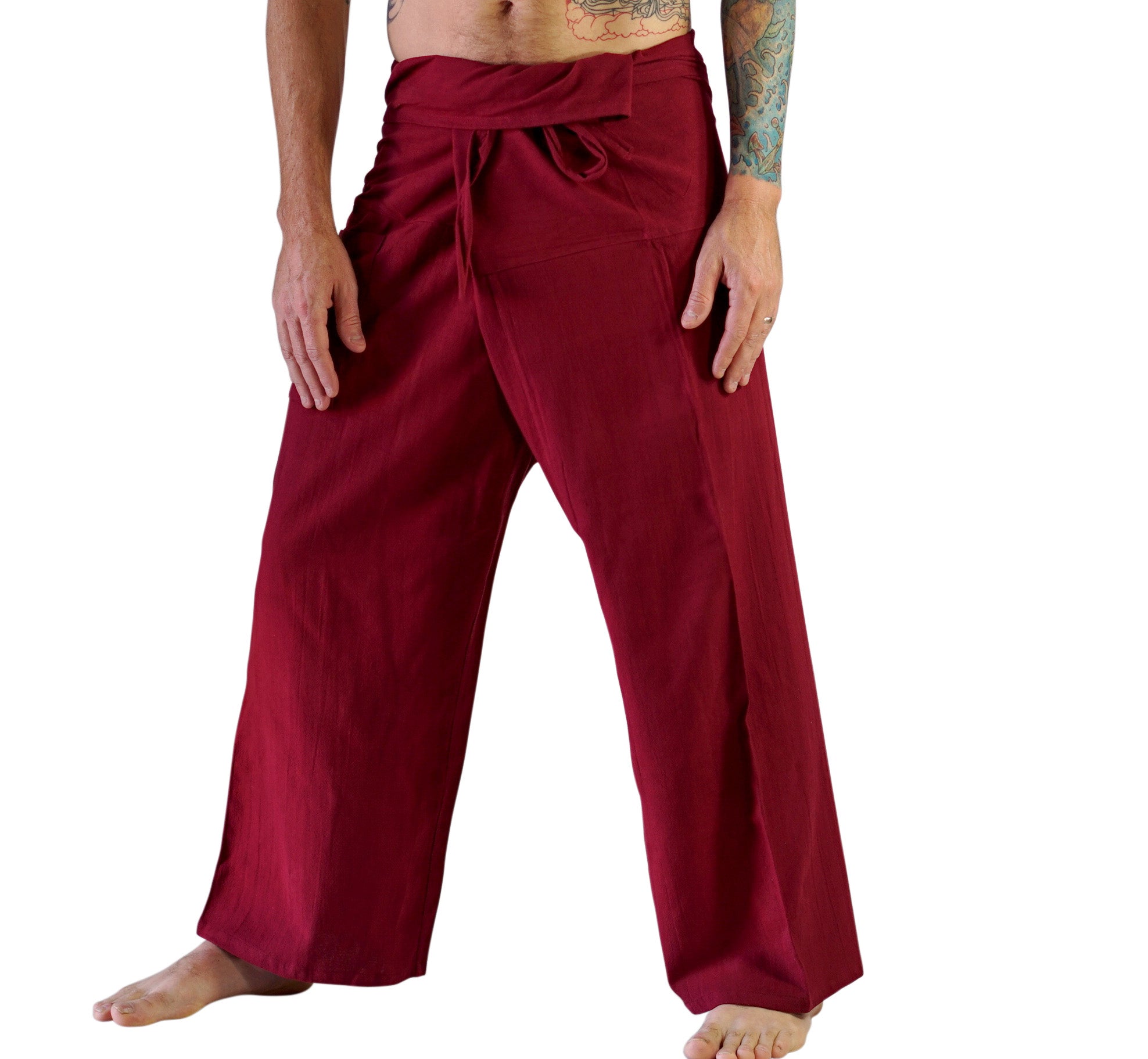 Fisherman Pants - Dark Red – Zootzu Garb
