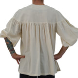 'Poet' Renaissance Shirt - Cream