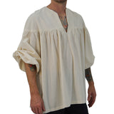 'Poet' Renaissance Shirt - Cream