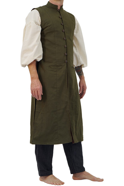 Medieval Duster - Green/Brown
